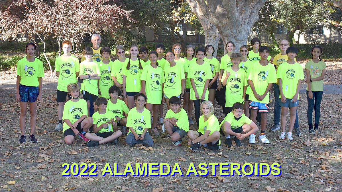 Alameda Asteroids cross country team 2022