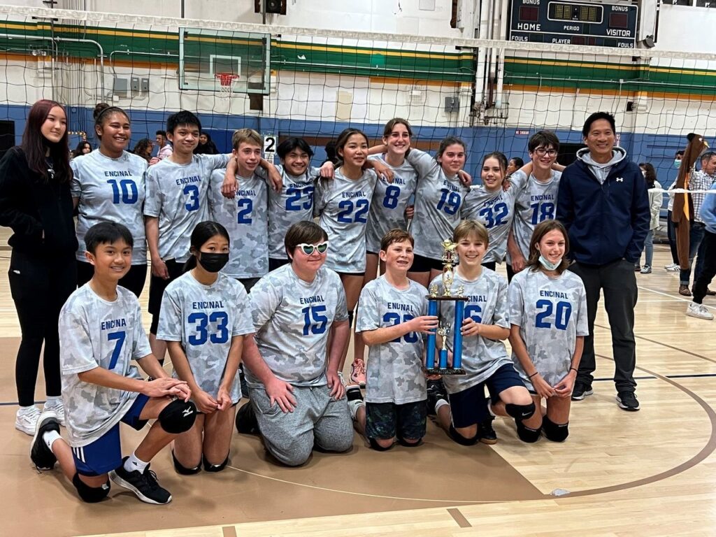 Encinal Jr High School D1 champs 2022