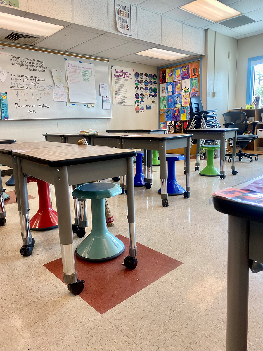 Kinesthetic classroom seating