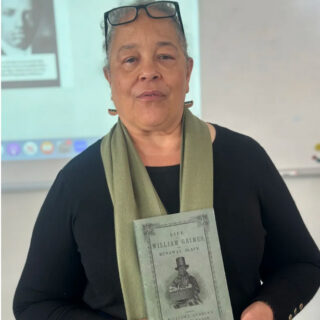 Regina Mason speaks to high school students