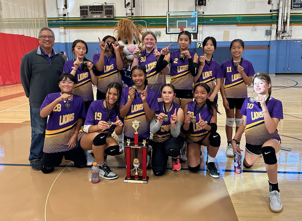 Lincoln MS DII Volleyball champs 2024