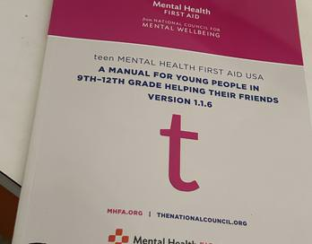 Teen Mental Health 1st Aid training