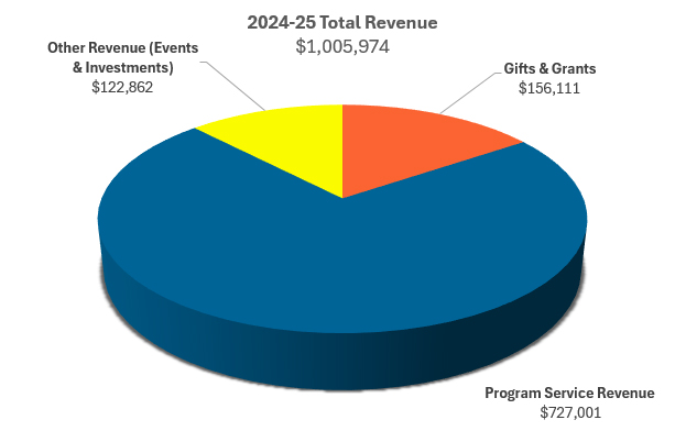 2024-2025 total revenue
