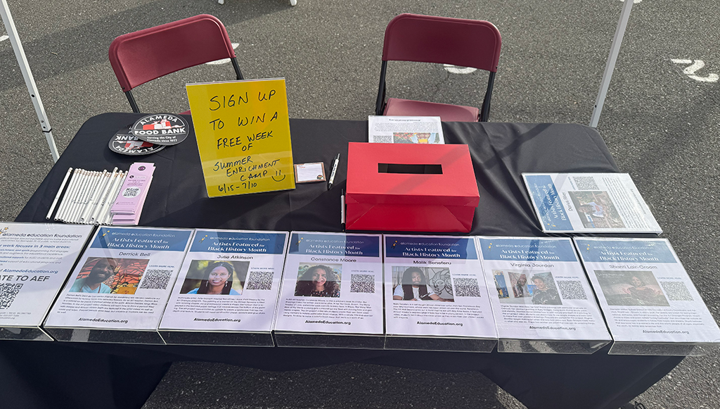 AEF table at 2026 Black History Month celebration