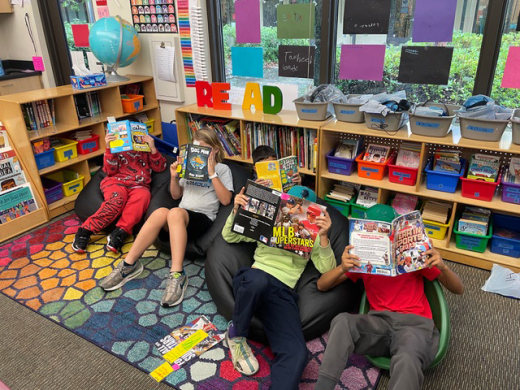 New classroom library at Ruby Bridges