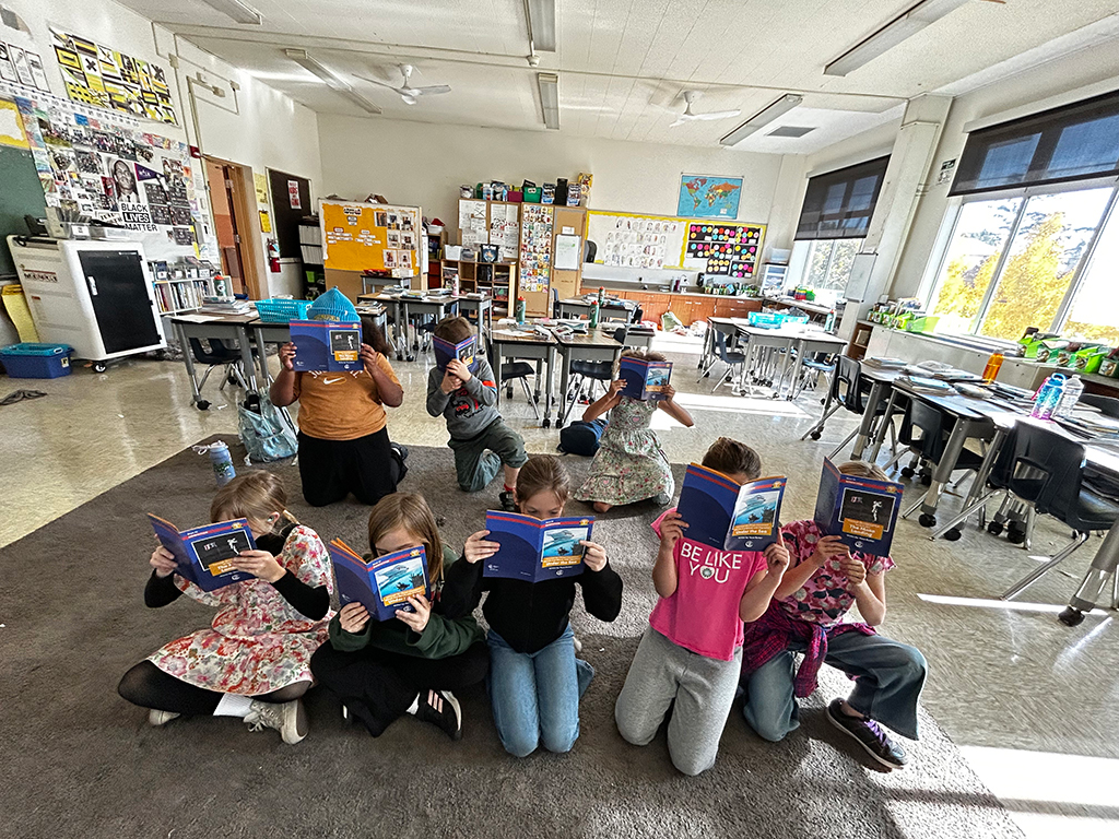 Maya Lin students with new texts 2025