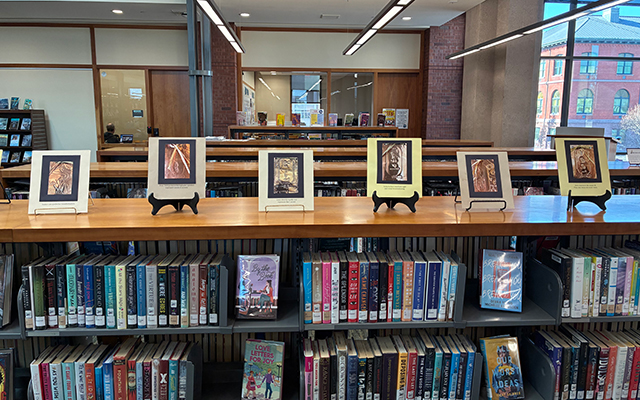 Student art at Teen Section of the Main Library