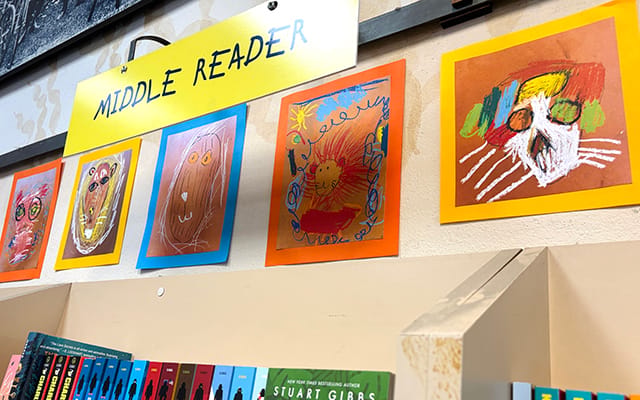 Student Art at Books Inc