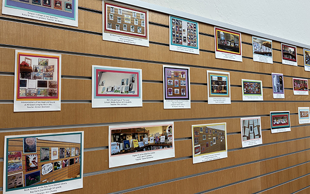 Student art across the decade at Bay Farm Library